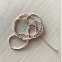Cannetille spirale rose gold : ressort métallique 1 mm