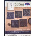 Sashiko patch coaster collection bleu