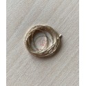 Cannetille frisée doré clair 0,7 mm: ressort métallique 