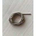Cannetille spirale or clair : ressort métallique 1 mm