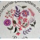 Kit de broderie: cercle fleuri de Angèle