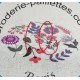 Kit de broderie: cercle fleuri de Angèle