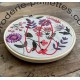 Kit de broderie: cercle fleuri de Angèle
