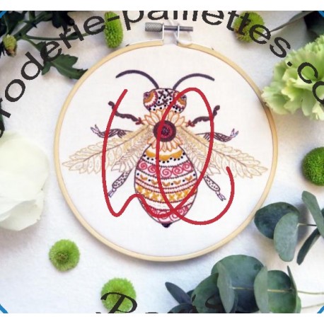 Kit de broderie: Mireille l'abbeille