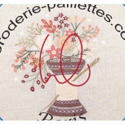 Kit "Fleur en soie et glitter" fiche technique