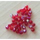 Sachet de perles à multi facettes rouge