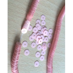 paillettes opaline métal or rosé 5 mm 