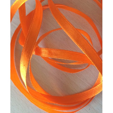 joli ruban décoratif satin orange 108 