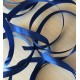 joli ruban décoratif en satin bleu 8007 