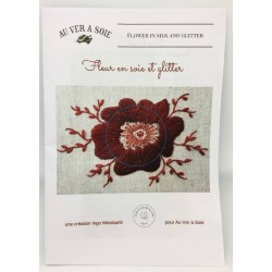 Kit "Fleur en soie et glitter" fiche technique
