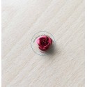 Rose en métal rouge 12 mm