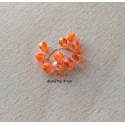 Sachet de perles à facettes irisées mandarine