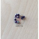 Sachet de perles à facettes irisées violette