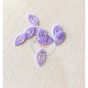 jolie paillette ovale filigrane oriental violet clair