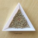 sachet de perles de rocaille couleur argent