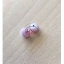 perle artisanale en verre "ronde " couleur: violet