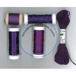 Pack de découverte mélange fils de soie violet