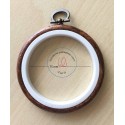 Tambour / Cercle à broder et cadre taille 7,5 cm  3 inch
