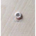 miroir shisha à coudre  disque  taille 1.5 cm  contour écru