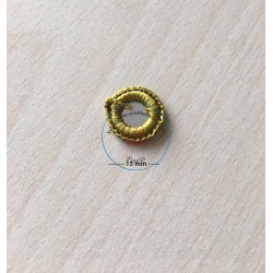 miroir shisha à coudre  disque  taille 3 cm  doré 
