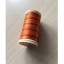 Fil polyester Sajou 107 orange rouge