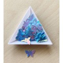 paillette papillon bleu ciel  irisé