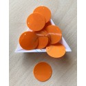 paillette grande taille orange  25 mm