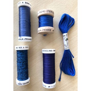 Pack de découvverte Soie d'Alger bleu