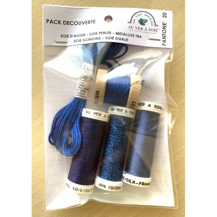 Pack de découvverte Soie d'Alger bleu