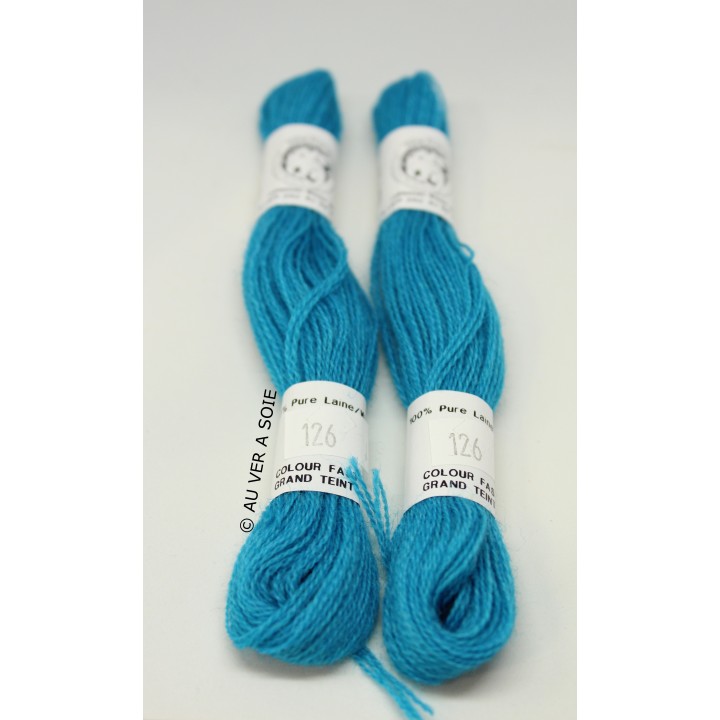 laine d'Aubusson 133 bleu vert