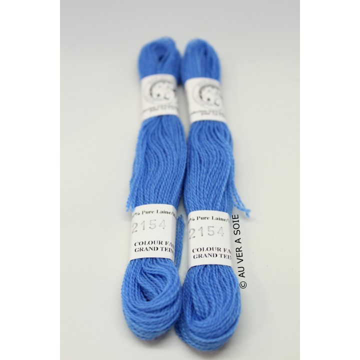 laine d'Aubusson 2152 bleu cobalt