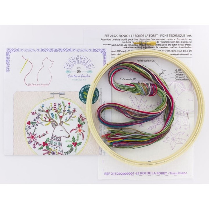 Kit de broderie: le roi de la Forêt