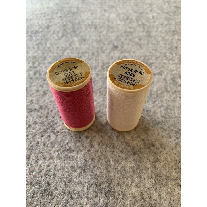 sachet  de tissu et fils assortis "Plaisirs de la campagne"