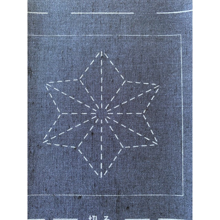 Sashiko patch coaster collection bleu