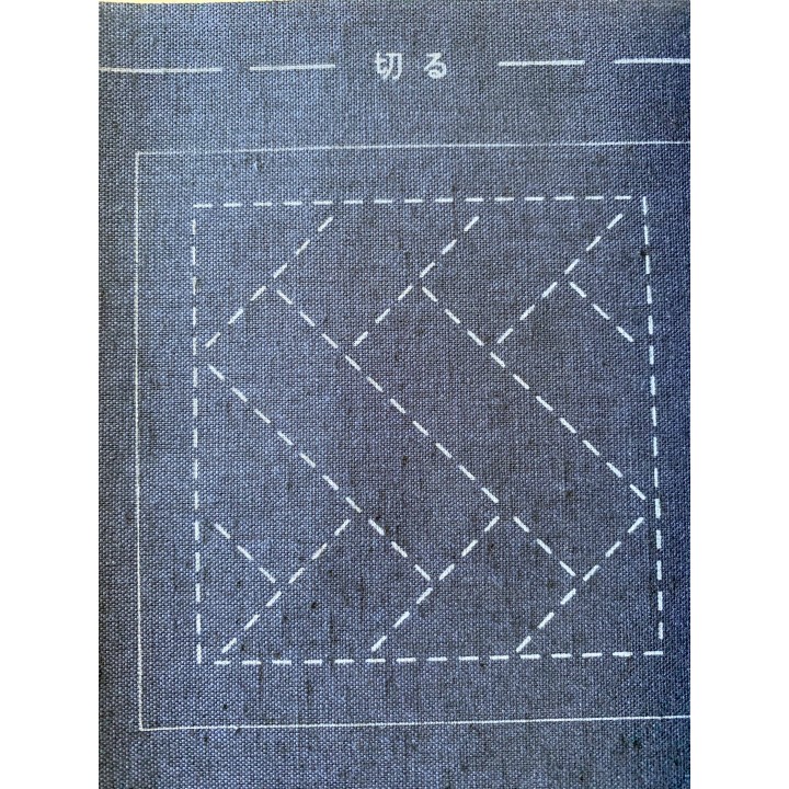 Sashiko patch coaster collection bleu