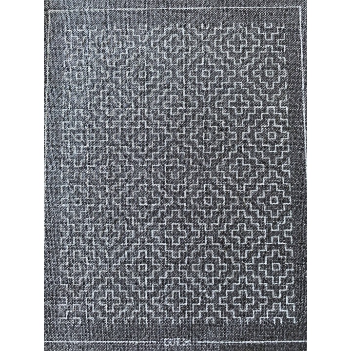 Sashiko patch mending collection noir