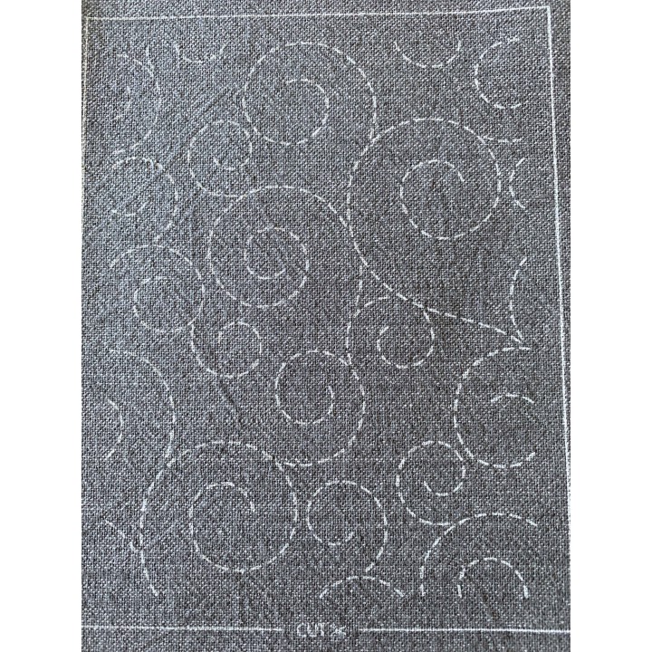 Sashiko patch mending collection noir