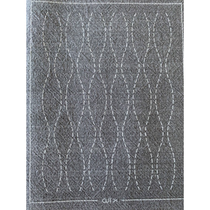 Sashiko patch mending collection noir