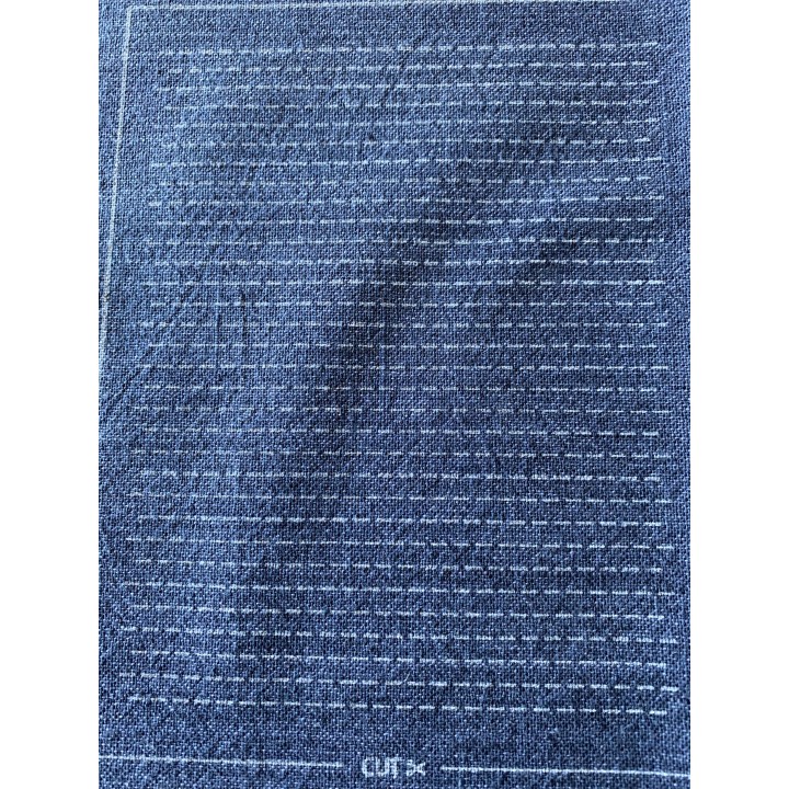 Sashiko patch mending collection indigo