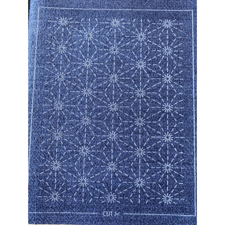 Sashiko patch mending collection indigo