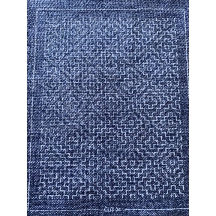 Sashiko patch mending collection marine