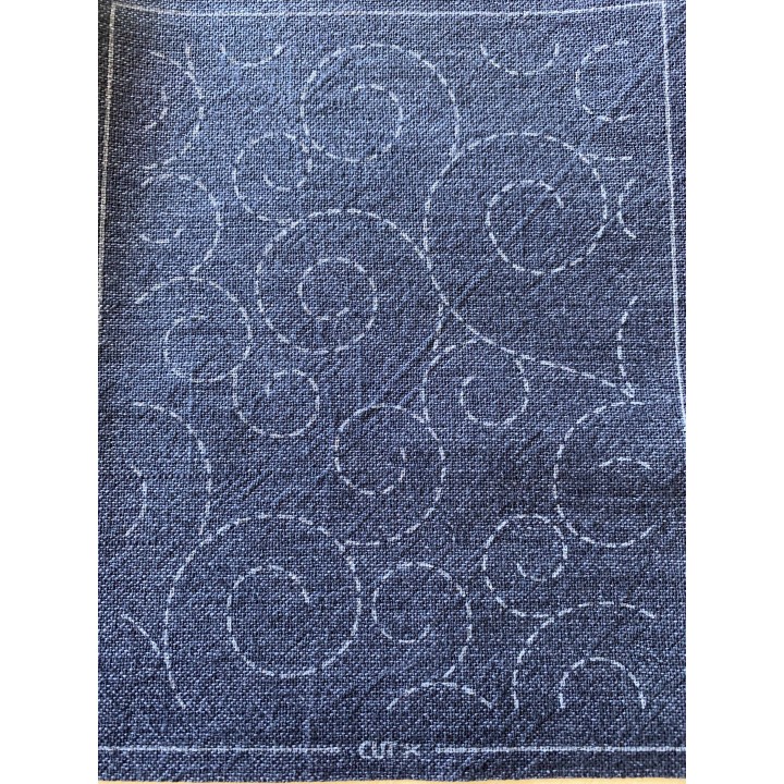Sashiko patch mending collection marine