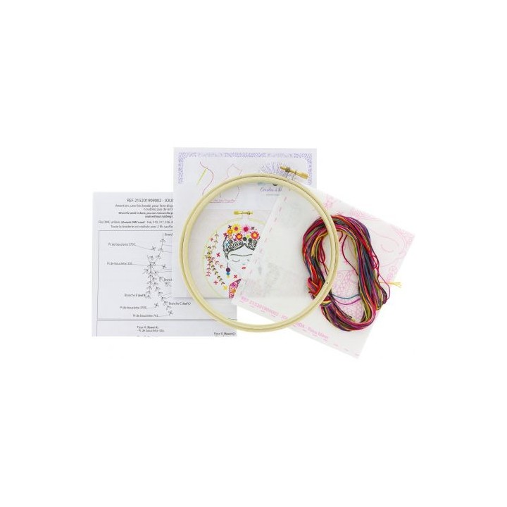 Kit de broderie: Jolie Frida