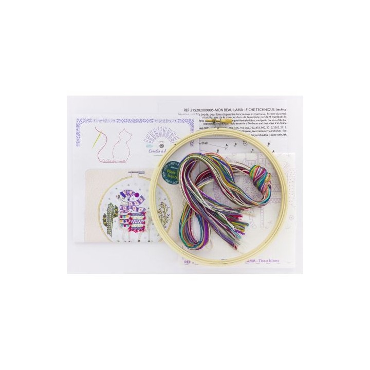 Kit "Fleur en soie et glitter" fiche technique