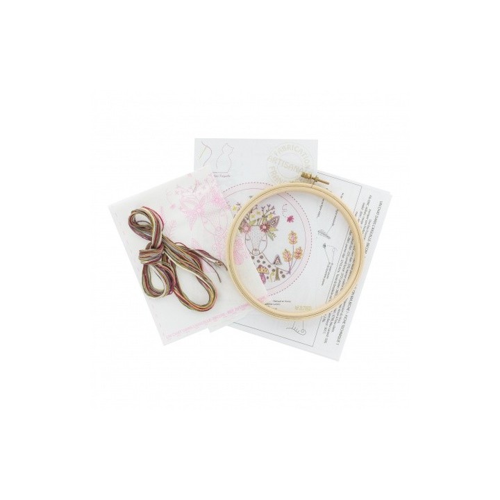 Kit "Fleur en soie et glitter" fiche technique
