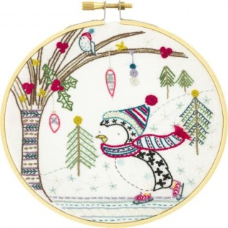 Kit de broderie: Gaspard, star de la patinoire