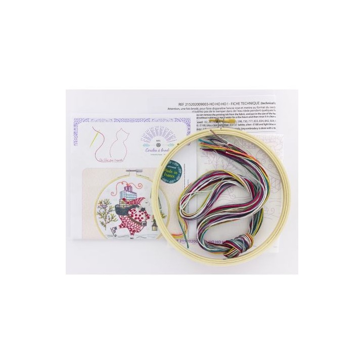 Kit de broderie: ho ho ho
