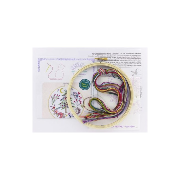 Kit "Fleur en soie et glitter" fiche technique