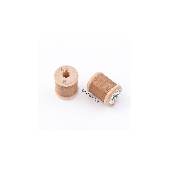 Bobine Soie perlée 767 rose pâle  "Au ver à soie" 