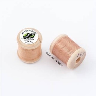 Bobine Soie perlée 767 rose pâle  "Au ver à soie" 